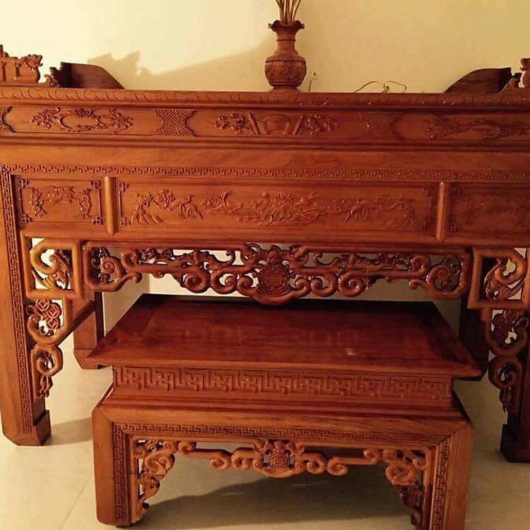 Án Gian Thờ Gỗ Gụ Lào