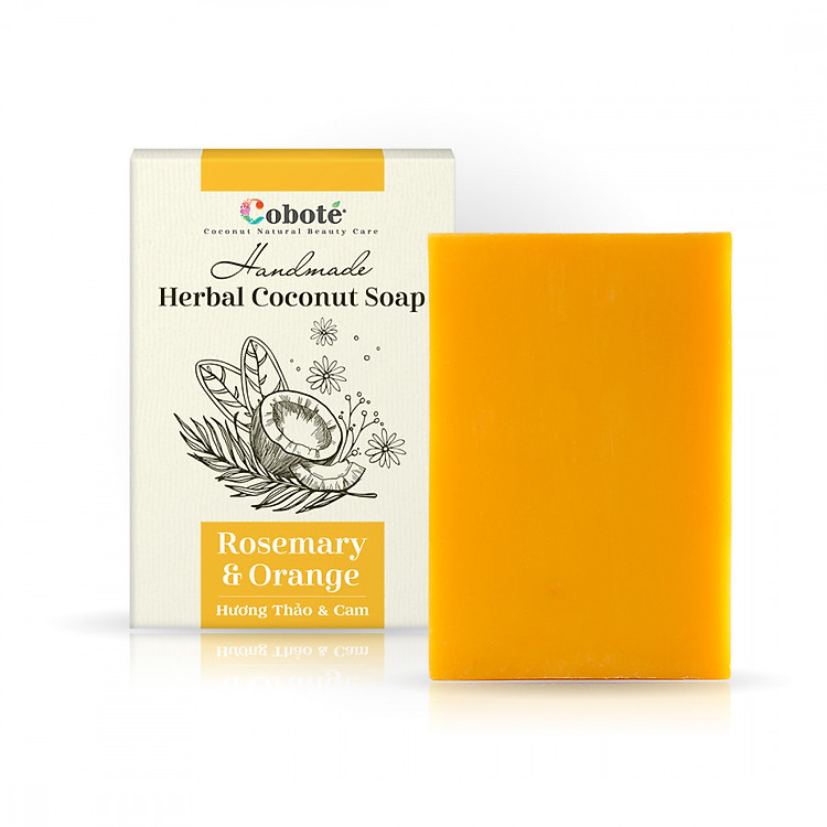 Xà Phòng Thảo Mộc Coboté - Cam & Hương Thảo – Tái Tạo Làn Da - 100% Tự Nhiên