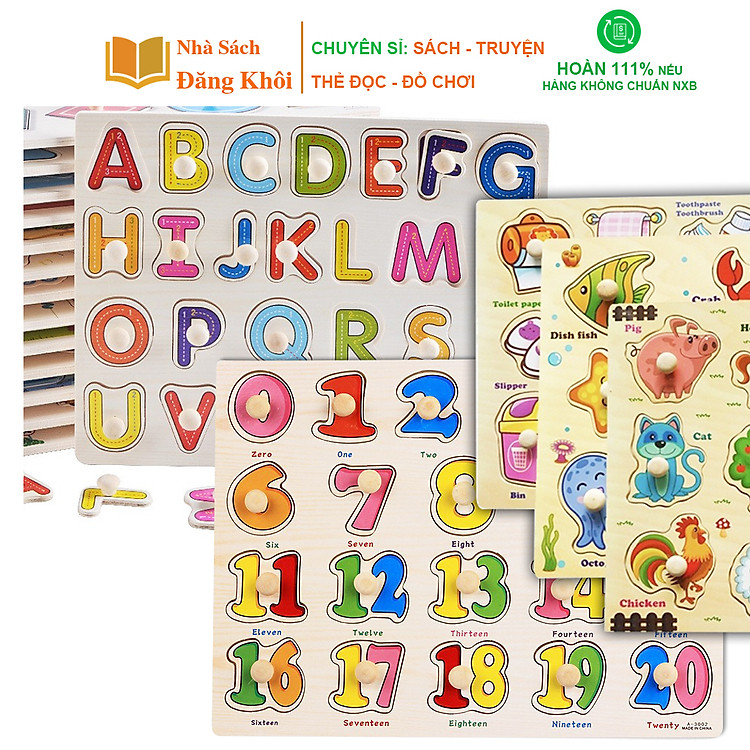 Bảng núm gỗ giáo dục sớm đa chủ đề Chính hãng Tiết kiệm - Hình ảnh 5