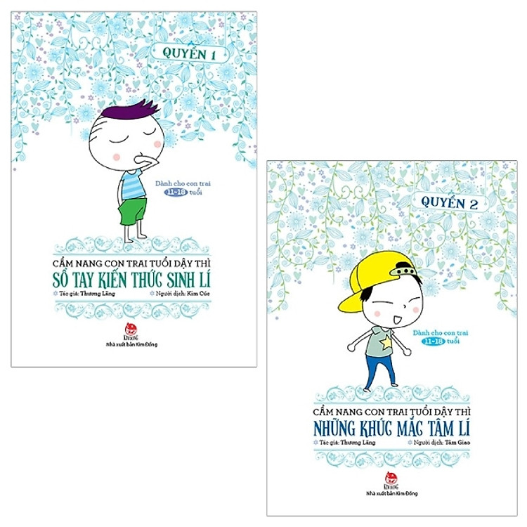 Combo Cẩm Nang Con Trai Tuổi Dậy Thì - Quyển 1 Và 2 (Tái Bản 2019) (Bộ 2 Quyển)