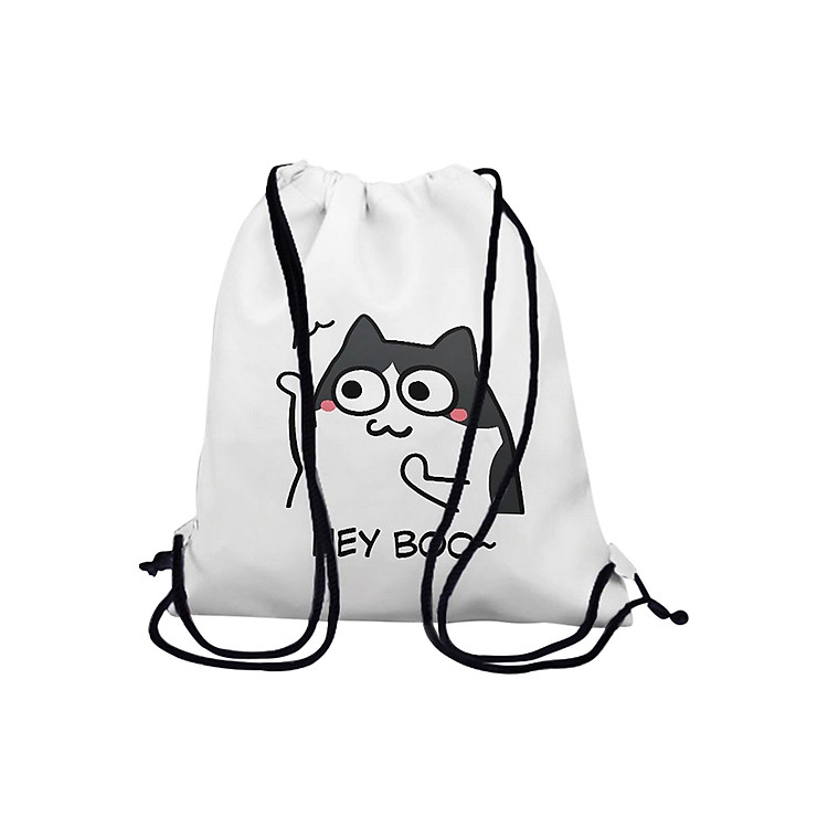 Túi Rút In Hình Mèo Hey Boo BDCP210