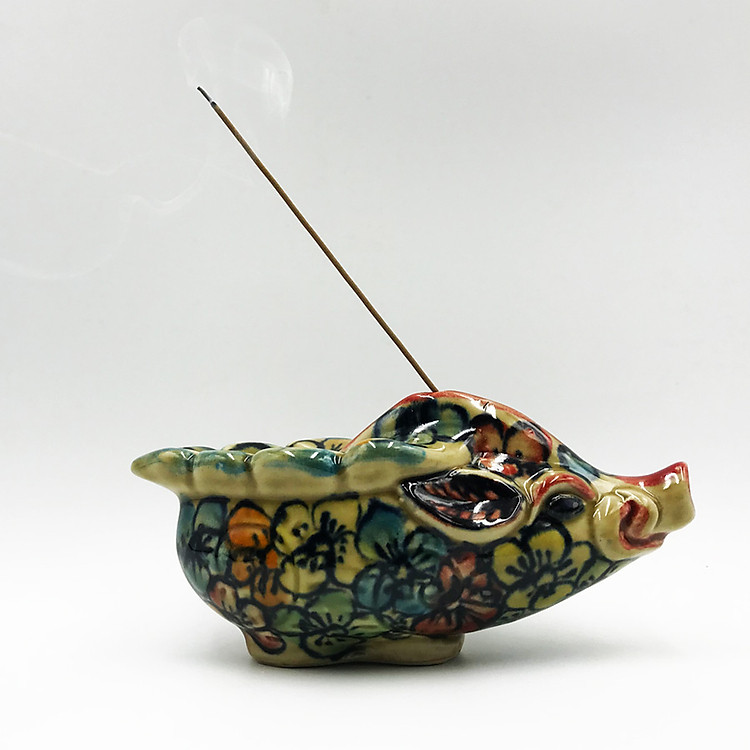 Heo gốm Bát Tràng cắm trầm