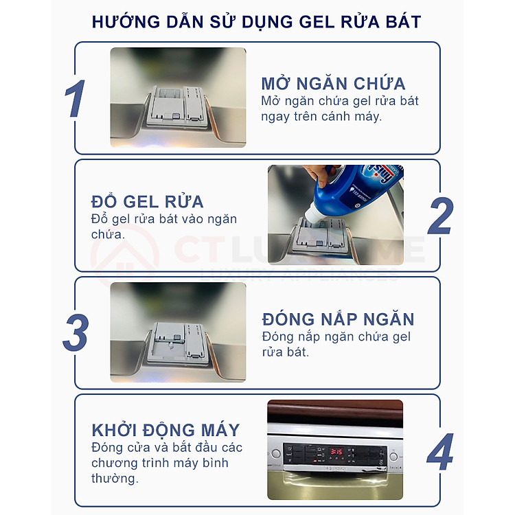 Gel rửa bát Finish Power All in One 1 Lít - ĐỨC CHÍNH HÃNG - Hình ảnh 6