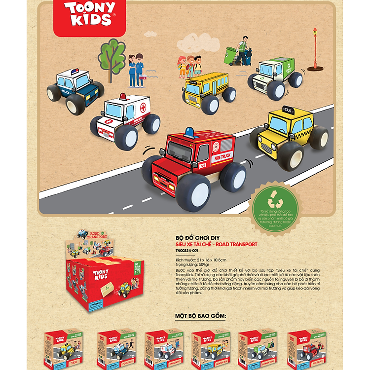Bộ Đồ Chơi DIY TOONYKIDS Siêu Xe Chính hãng Giá rẻ - Hình ảnh 5