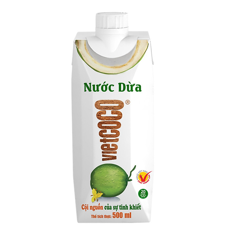 Nước dừa Vietcoco hộp 500ml