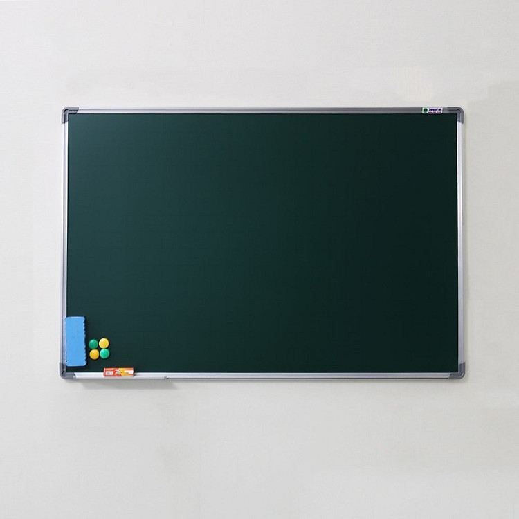 Bảng từ xanh Hàn Quốc viết phấn 60x100cm (Tặng kèm phấn,nam châm)