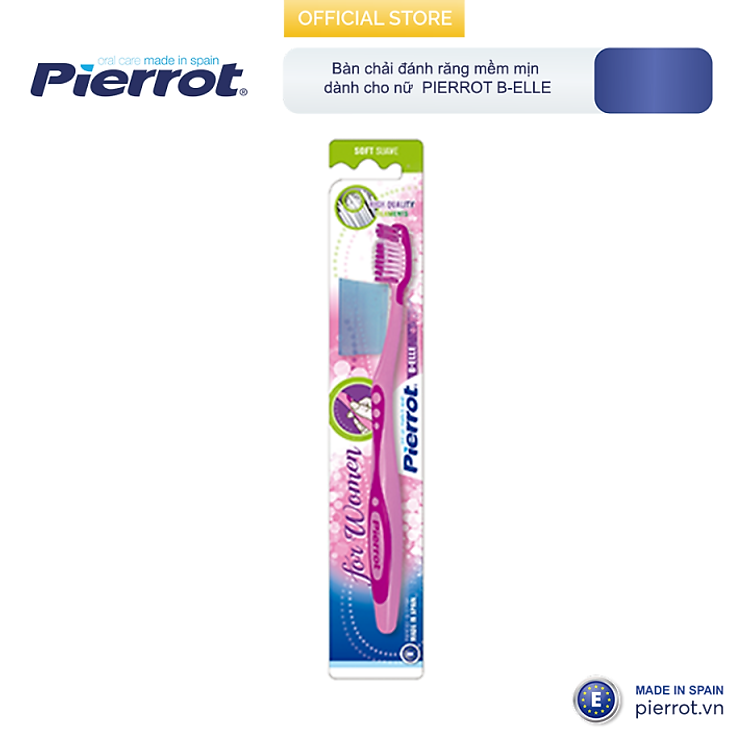 Bàn chải đánh răng Pierrot B-Elle mềm mại dành cho nữ