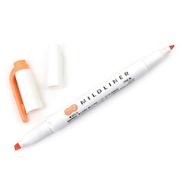 Viết Lông Dầu Dạ Quang Mildline Zebra Wkt7-Map - Cam - Ảnh 3
