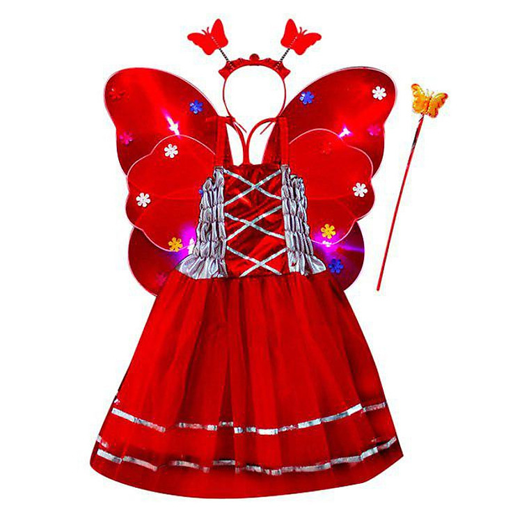 Bộ Váy Cánh Tiên Nữ D256 - Đỏ