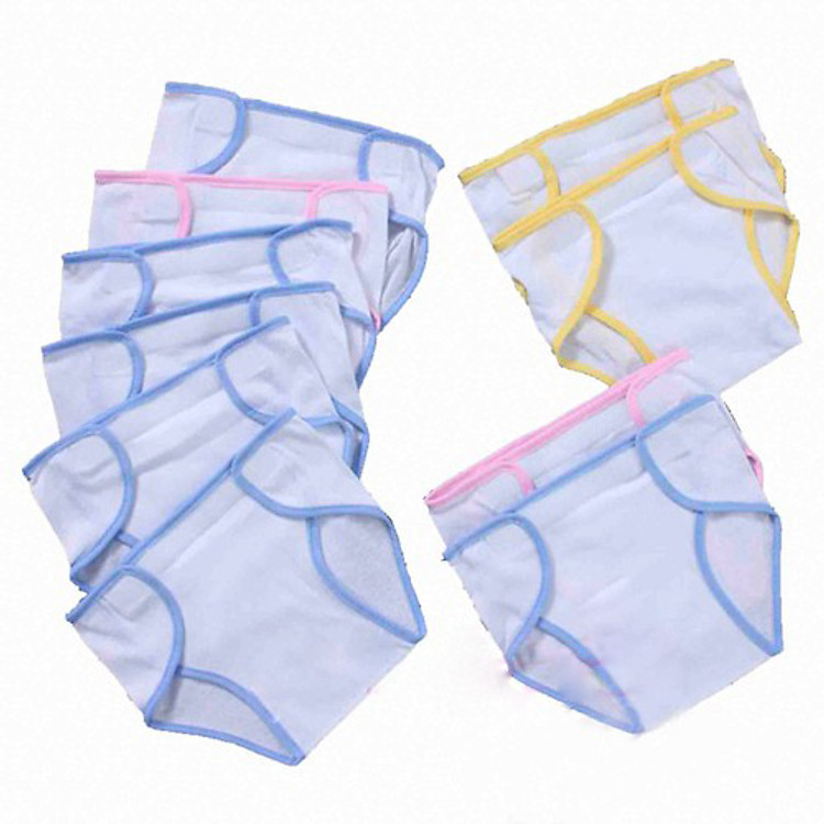 Set 10 Tải Vải Dán Cho Bé Sơ Sinh Viền Màu