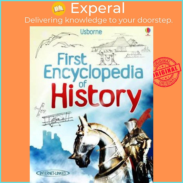 Sách - First Encyclopedia of History (Usborne First Encyclopedia) by Fiona Chandler (UK edition, hardcover)