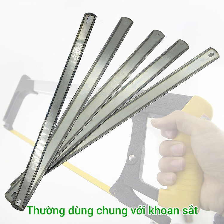 Combo 5 lưỡi cưa sắt 2 mặt 300mm loại tốt cao cấp