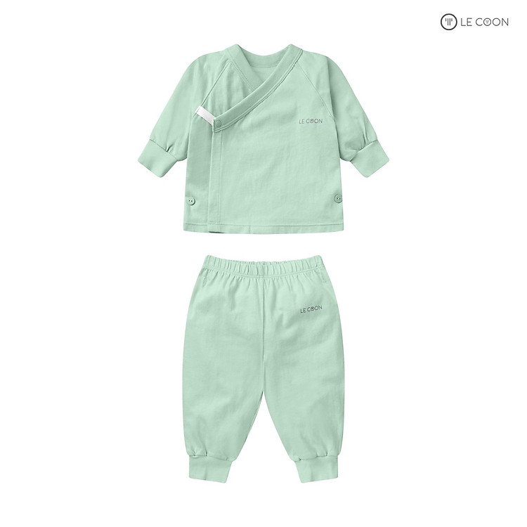 LE COON | BỘ ĐỒ CÚC BẤM DÀI TAY QUẦN BOM | COOL | 0 - 18 tháng