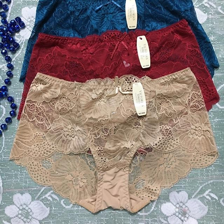 Quần lót nữ ren form trung set 5c/quần chíp nữ sexy