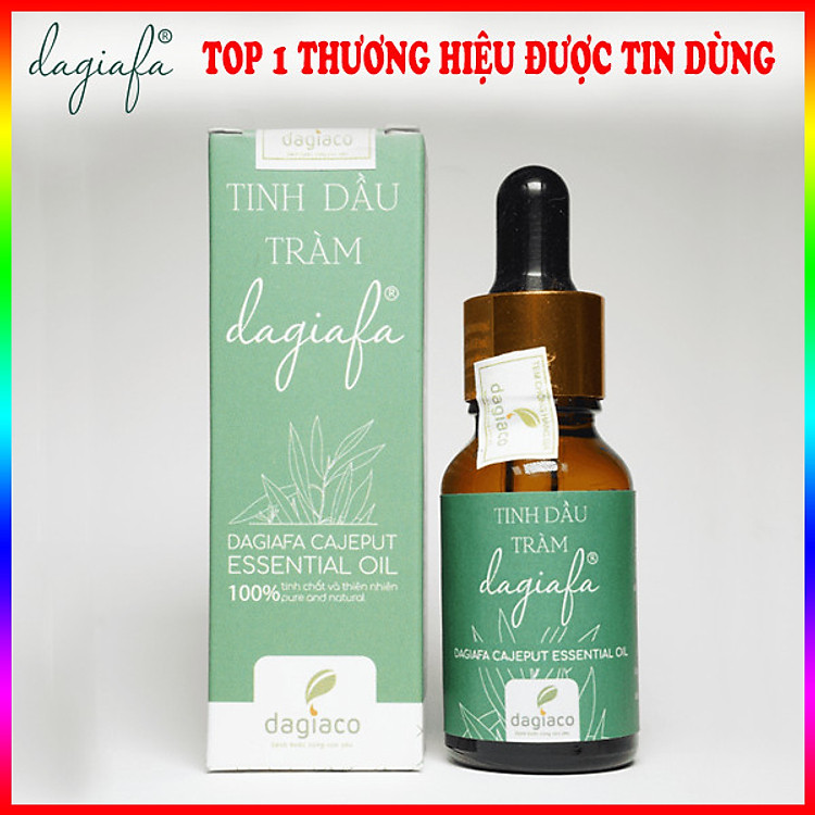 TINH DẦU TRÀM DAGIAFA - SẢN PHẨM ĐƯỢC BÌNH CHỌN THƯƠNG HIỆU XUẤT SẮC 3 MIỀN 2019 - DÙNG CHO BÉ TỪ 1 THÁNG TUỔI - PHÙ HỢP THOA, PHA NƯỚC TẮM VÀ XÔNG PHÒNG