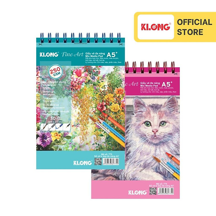 Sổ Vẽ Đa Năng A5+ (30 tờ, 250GSM)