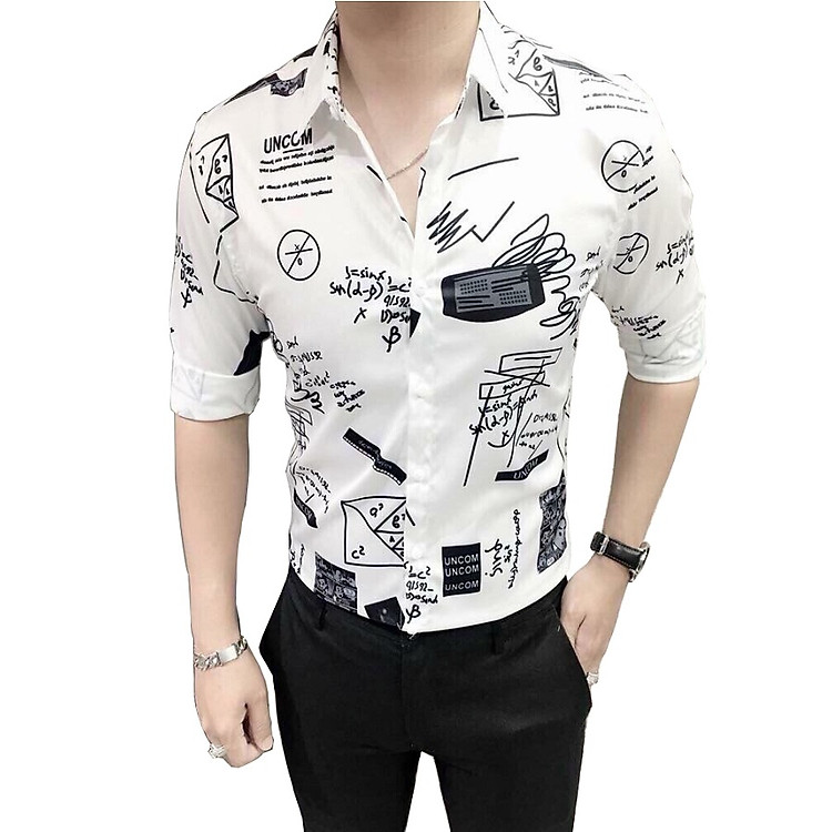Áo sơ mi nam họa tiết
