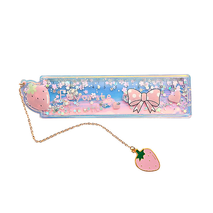 Thước Kẽ Học Sinh Đa Năng Dùng Làm Bookmark 12cm