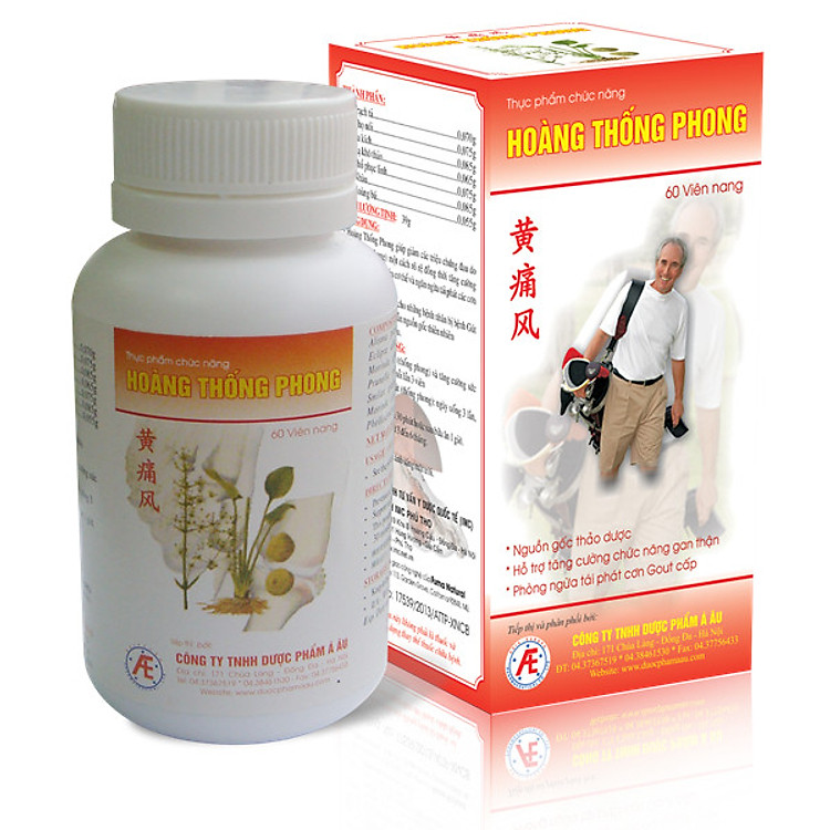 Thực Phẩm Chức Năng Hoàng Thống Phong - Giải Pháp Cho Người Bệnh Gout (Chai 60 viên)