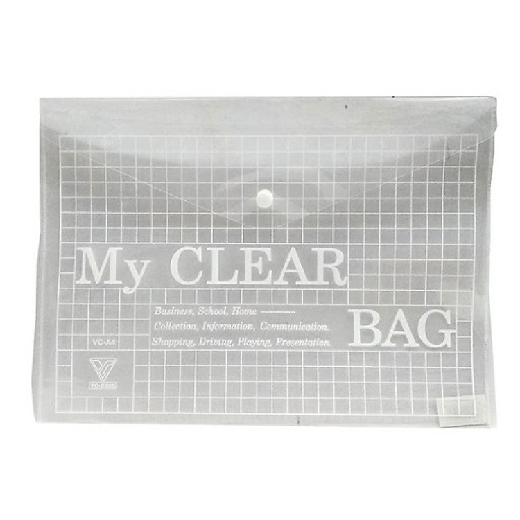 Xấp Bìa Nút My Clear A4 (12 cái)