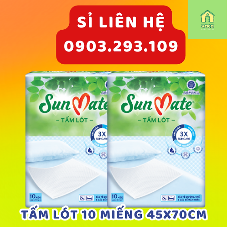 Combo 2 gói tấm lót người lớn Sunmate Chính hãng Ưu đãi