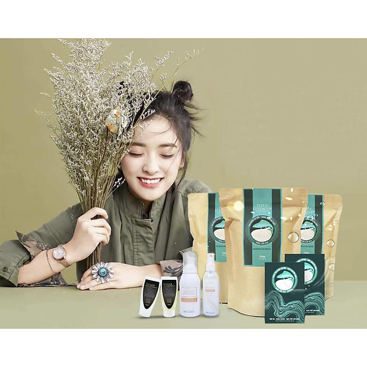 Combo 3 Thực phẩm chức năng COLLAGEN 100% CÁ HỒI NHẬT BẢN - PIZKIE ( Tặng kèm Bộ Quà Tặng)