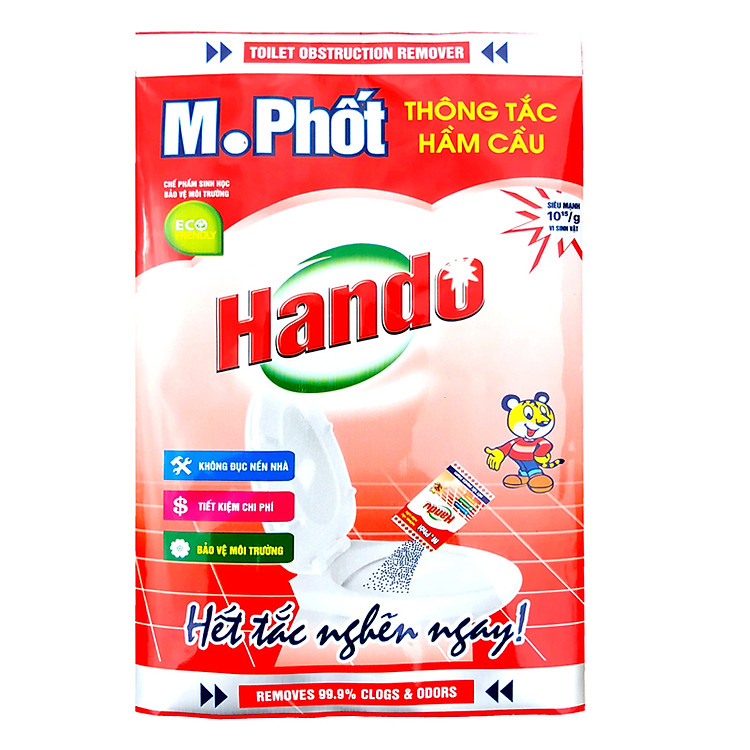 Gói bột thông tắc hầm cầu M. phốt 200g Hando