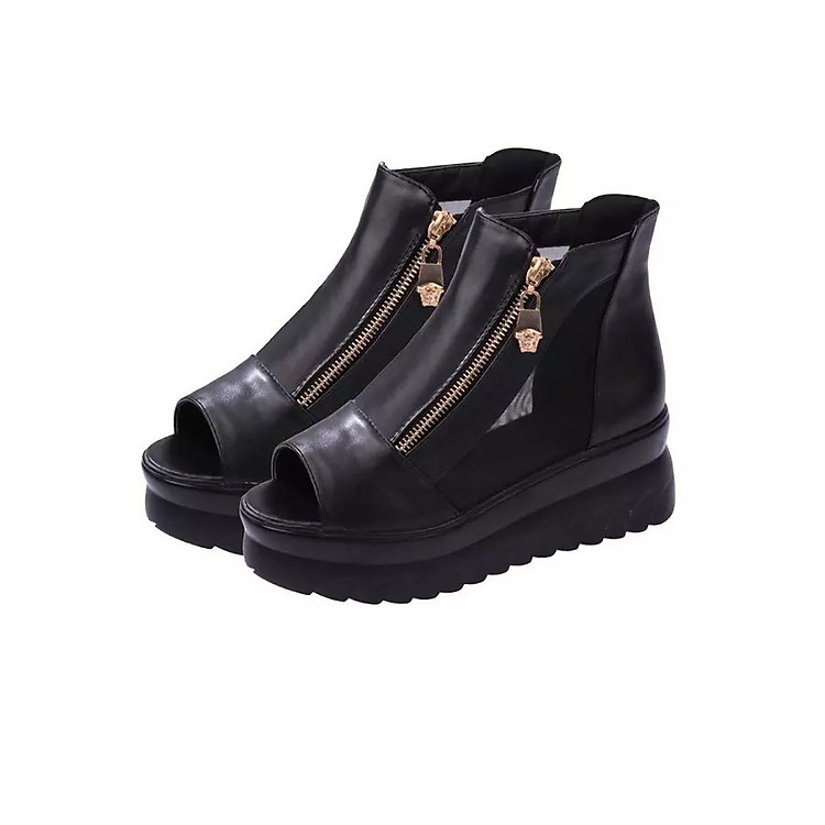 Giày Sandal phối lưới S074Đen