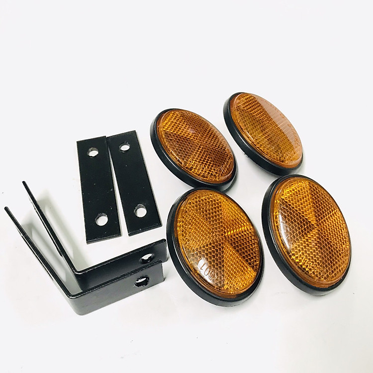 Mắt Mèo Phản Quang gắn mọi loại xe máy 2 cặp trước sau pát bằng inox