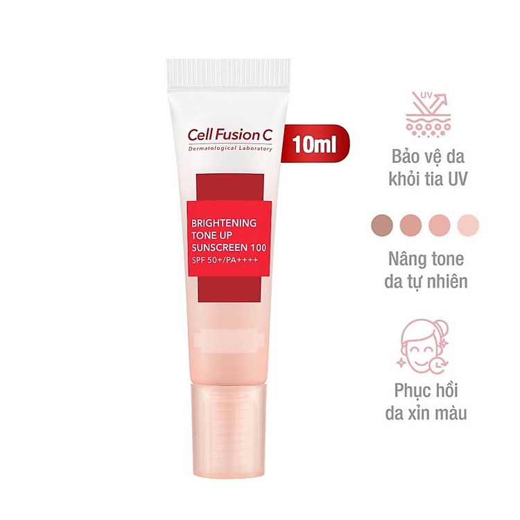 Kem Chống Nắng Dưỡng Trắng Nâng Tone Da Cell Fusion C Brightening Tone Up Sunscreen 100 SPF50+/ PA ++++ (10ml)