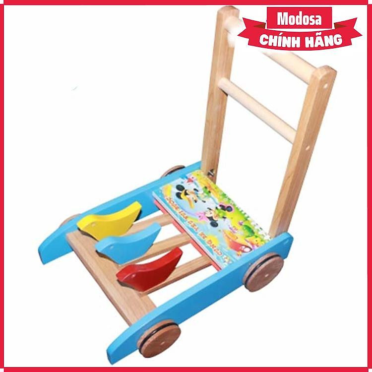 Xe Tập Đi Bằng Gỗ Song Son Cho Bé - Xe21 Modosa (Giao Ngẫu Nhiên Mẫu) - Hàng Chính Hãng