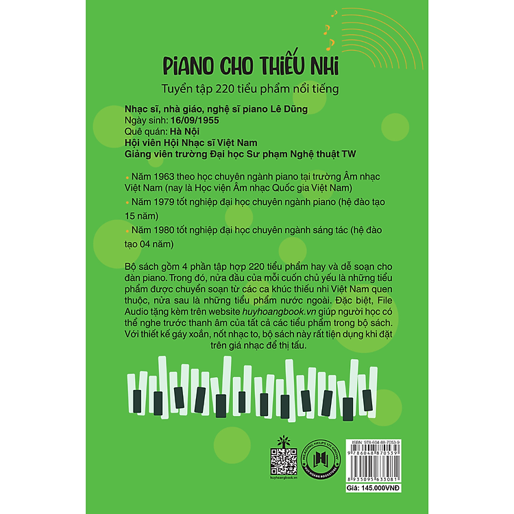 Piano Cho Thiếu Nhi - Tuyển Tập 220 Tiểu Phẩm Nổi Tiếng - Phần 3 (Tái Bản 2023) - Ảnh 2