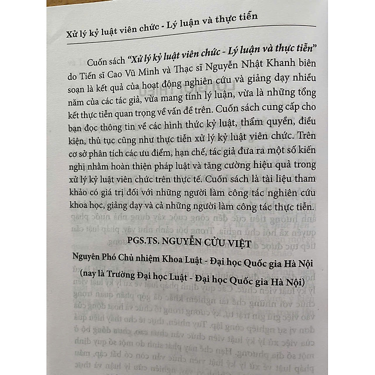Xử Lý Kỷ Luật Viên Chức - Lý Luận Và Thực Tiễn - Ảnh 3