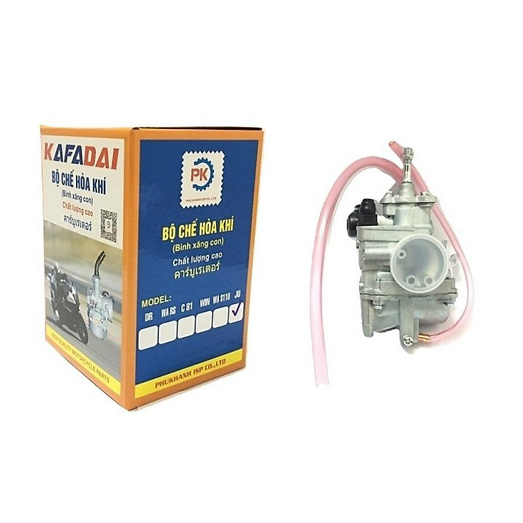 Bộ chế hòa khí xe Jupiter - Sirius 110cc KAFADAI THAILAND (Bình xăng con)