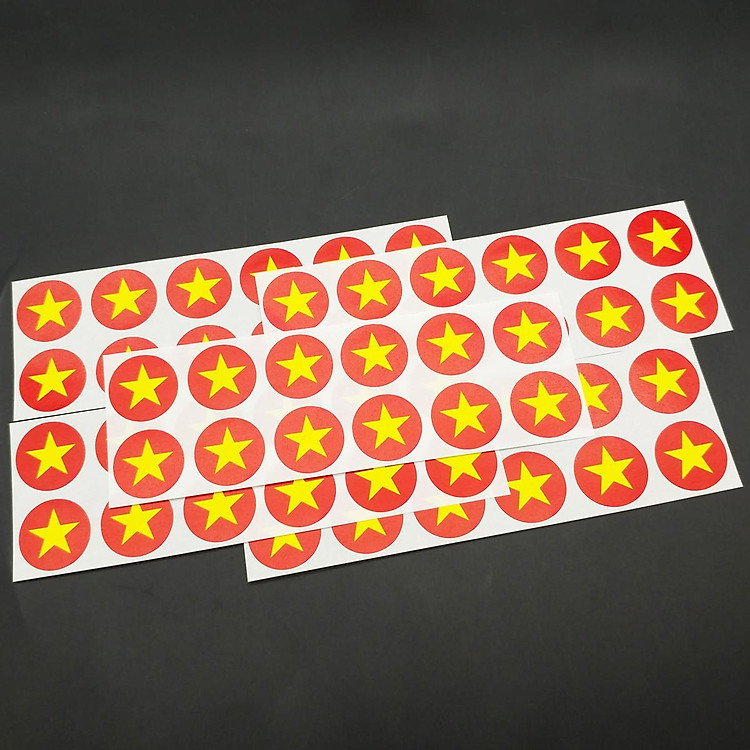 Bộ Sticker Hình Lá Cờ Việt Nam (5 chiếc) - Ảnh 4