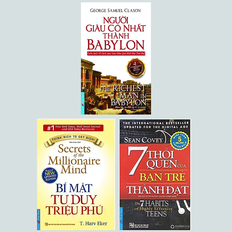 Combo 3 Cuốn: Thói Quen Thành Đạt & Bí Mật Giàu Có