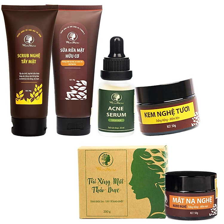 Chọn mua tại Shopee: Bộ sản phẩm trắng da, trị mụn Wonmom mua giá tốt nhất tại Shop Mall