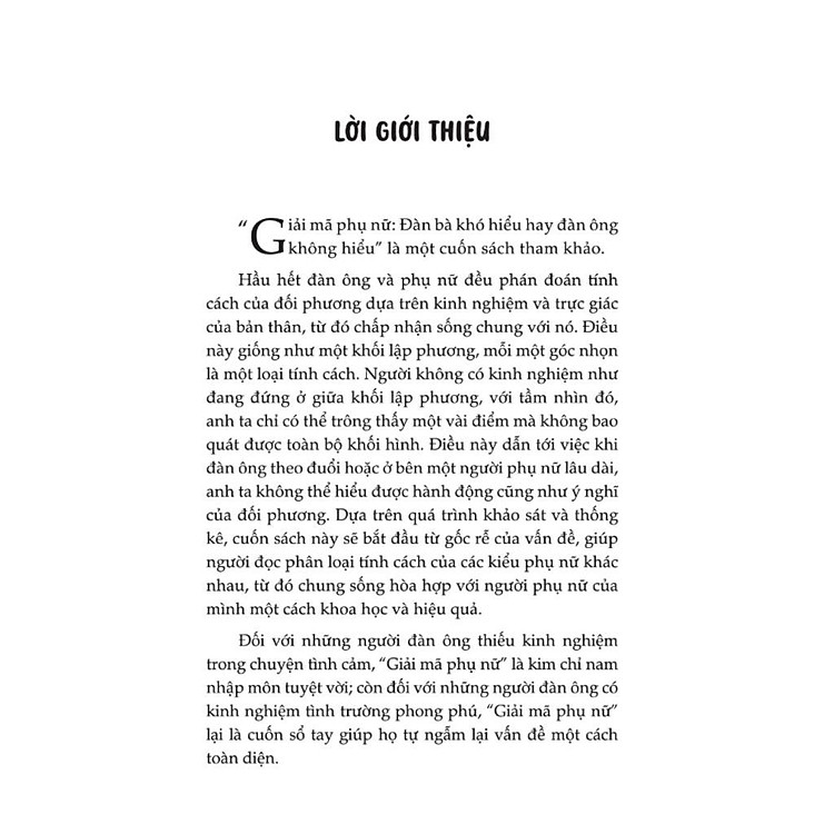 Giải Mã Phụ Nữ - Đàn Bà Khó Hiểu Hay Đàn Ông Không Hiểu - Ảnh 4