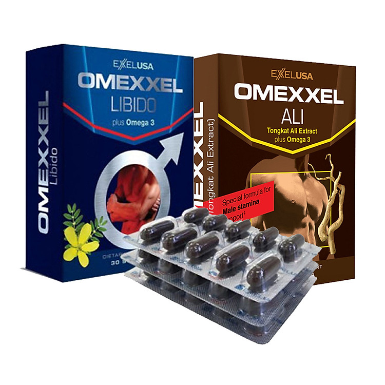 Bộ viên uống Tăng cường sinh lý nam giới Omexxel Ali & Libido (10 viên/hộp) - Xuất xứ Mỹ