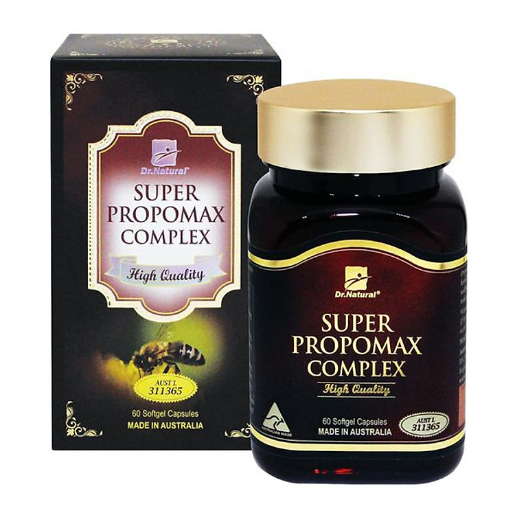 Viên uống keo ong tăng cường hệ miễn dịch, tăng sức đề kháng nhập khẩu chính hãng Úc SUPER PROPOMAX COMPLEX (60 viên) chiết xuất từ Keo Ong giúp tăng cường sức khỏe, nâng cao sức đề kháng, nâng cao thể trạng cho cơ thể