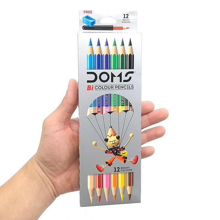 Bộ Bút Chì Màu 2 Đầu DOMS 7172 (6 chiếc) - Ảnh 5