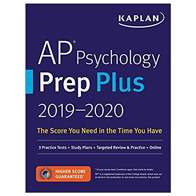 AP Psychology Prep Plus 2019-2020: 3 Practice Tests + Study Plans + Targeted Review & Practice + Online (Kaplan Test Prep)
