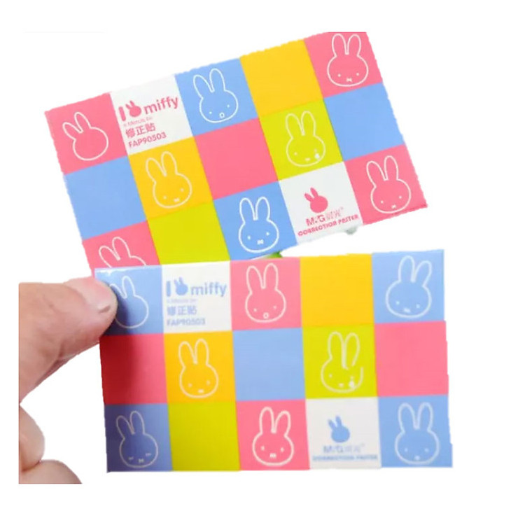 Giấy xóa dán thỏ Miffy M&G FAP90503 caro nhiều màu dễ thương