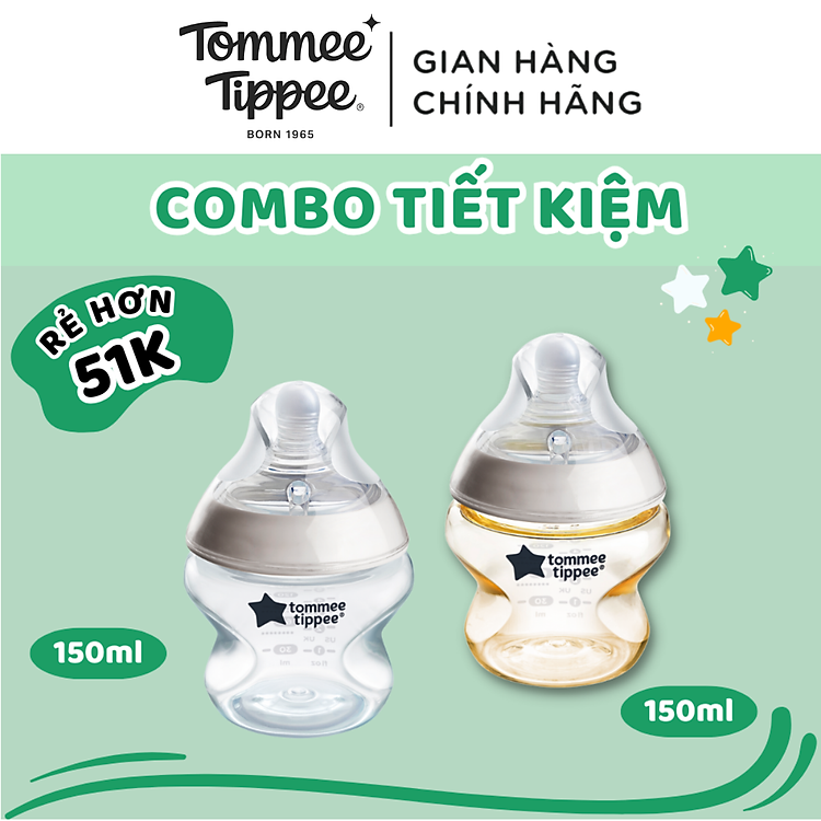COMBO Bình Sữa PPSU Tommee Tippee 150ml Giá tốt