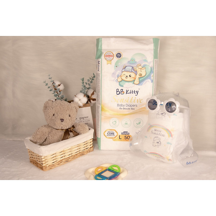 Mua Tã Dán BB KITTY SENSITIVE size L Chính hãng Giá rẻ