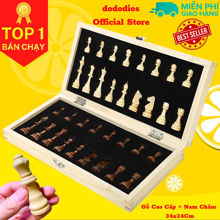 Bộ cờ vua gỗ nam châm DoDoDios Chính hãng Ưu đãi