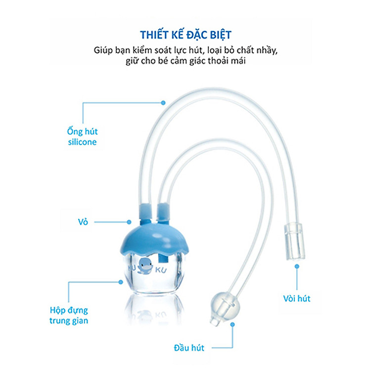 Hút Mũi Dây Silicone Mềm Ku.Ku Chính hãng Ưu đãi - Hình ảnh 5