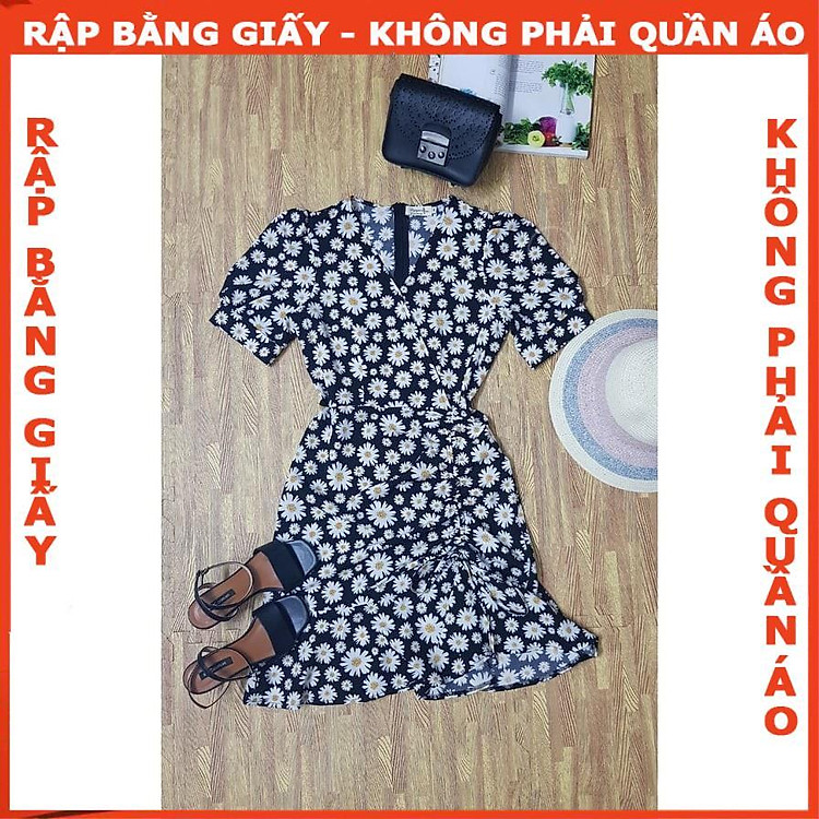 Rập Giấy Đầm Rút Nhún Tay Phồng Mã 1039 (BẢN VẼ) - Ảnh 5