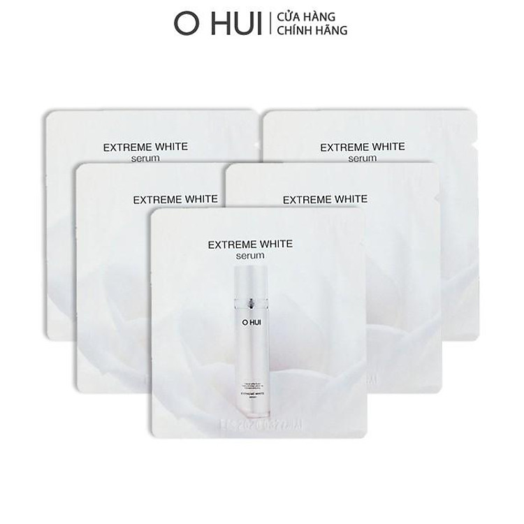 Bộ Tinh chất và Kem dưỡng trắng OHUI Extreme White 10x1ml/gói-Gimmick