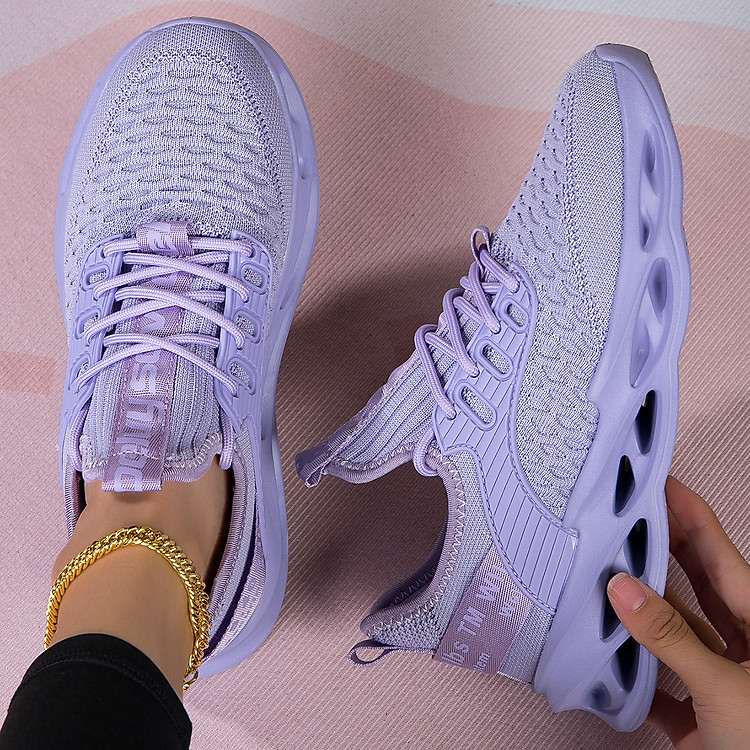 Giày thể thao nam nữ, giày chạy bộ đế êm nhẹ, thoáng khí đế cao su đúc, chống trơn trượt hạn chế mòn – G1018